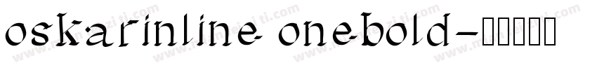 oskarinline onebold字体转换